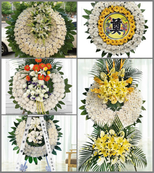 广东东莞市寮步镇下岭贝村花圈速递